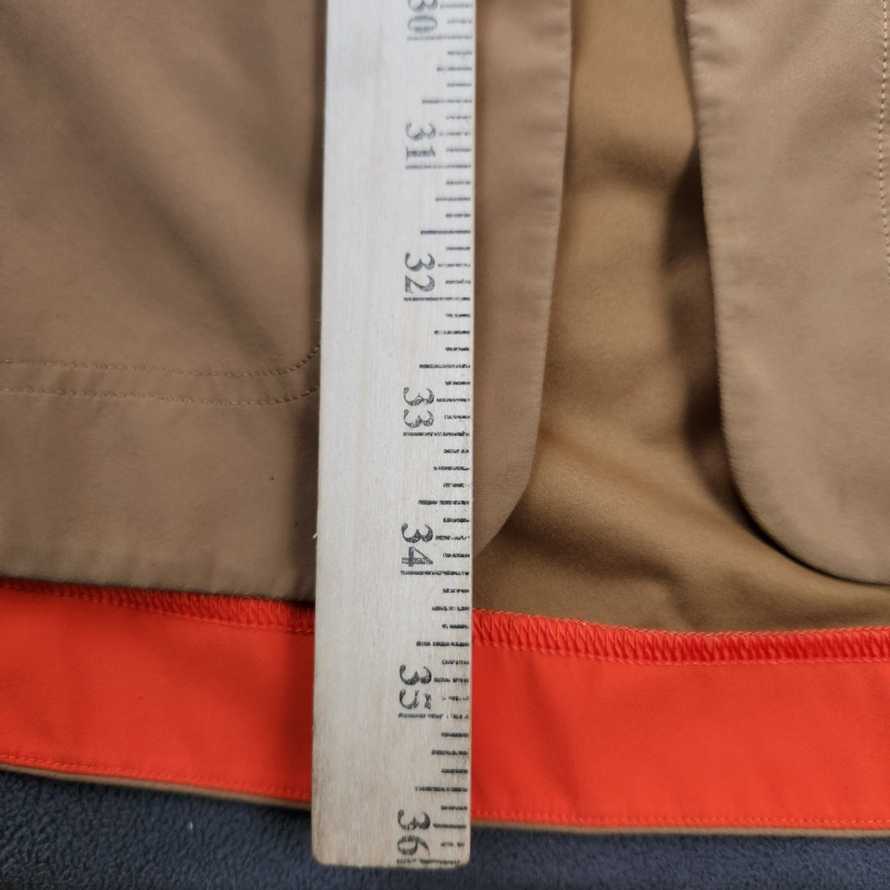Lululemon Relaxed Fit Rain Shell Jacket Womens Medium Beige Drawstring FLAWS - Picture 14 of 15